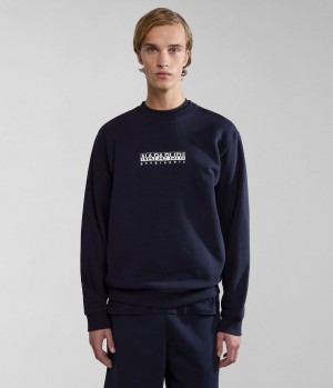 Napapijri Box Sweatshirt Muške Dukserice Tamno Plave | LVXM-24758