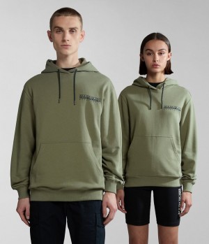 Napapijri Boyd Hoodie Ženske Majica s Kapuljačom Zelene | UOHK-16230