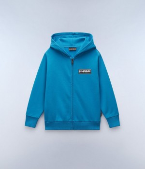 Napapijri Chamois Full-Zip Hoodie (4-16 YEARS) Dječje Majica s Kapuljačom Plave | AHSL-79530