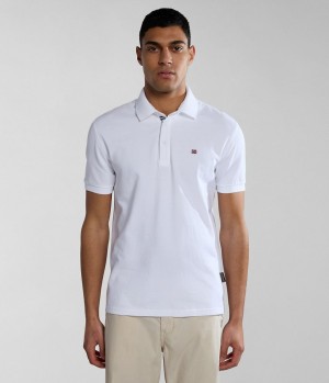 Napapijri Eolanos Short Sleeve Polo Shirt Muške Polo Majice Bijele | RDVO-05942