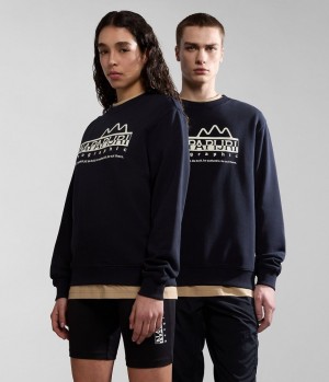 Napapijri Faber Sweatshirt Ženske Dukserice Crne | YWLA-80371