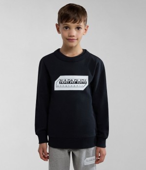 Napapijri Kitik Sweatshirt (4-16 YEARS) Dječje Dukserice Crne | UFKJ-36802