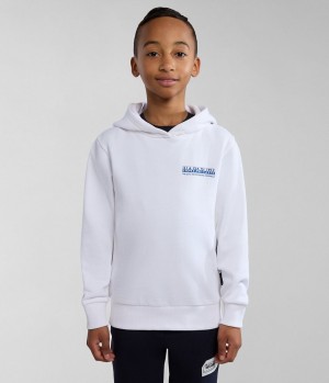 Napapijri Liard Hoodie (4-16 YEARS) Dječje Majica s Kapuljačom Bijele | ZAQX-09461