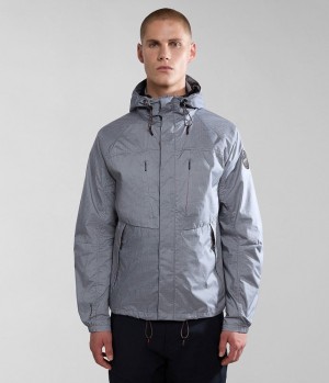 Napapijri Makay Windbreaker with Dyneema Muške Lightweight Jackets Sive | ZWNF-78106