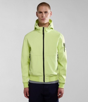 Napapijri Melville Mono-material Shell Jacket Muške Lightweight Jackets Žute | AIKJ-28436