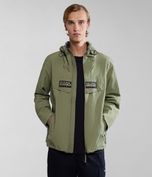 Napapijri Rainforest Open Summer Jacket Muške Kišne Jakne Zelene | CSJU-91032