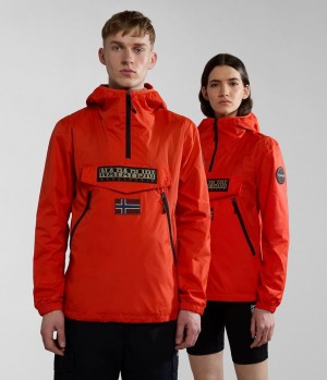 Napapijri Rainforest Ripstop Anorak Jacket - Unisex Muške Anoraks Narančaste | FISZ-23948