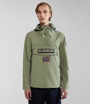 Napapijri Rainforest Summer Anorak Jacket Muške Anoraks Zelene | ISMN-32859