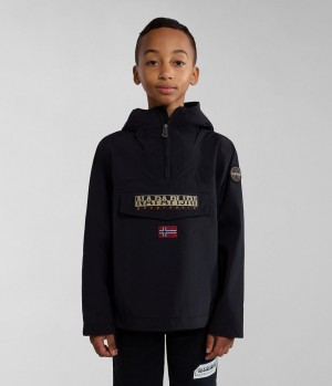 Napapijri Rainforest Summer Anorak Jacket (4-16 YEARS) Dječje Anoraks Crne | FCGZ-37052