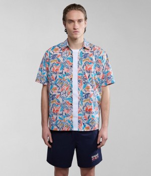 Napapijri Ronge Short Sleeve Shirt Muške Košulje Multicolour | PCQT-46592