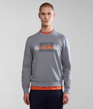 Napapijri Smallwood Sweatshirt Muške Dukserice Sive | SXGH-71306