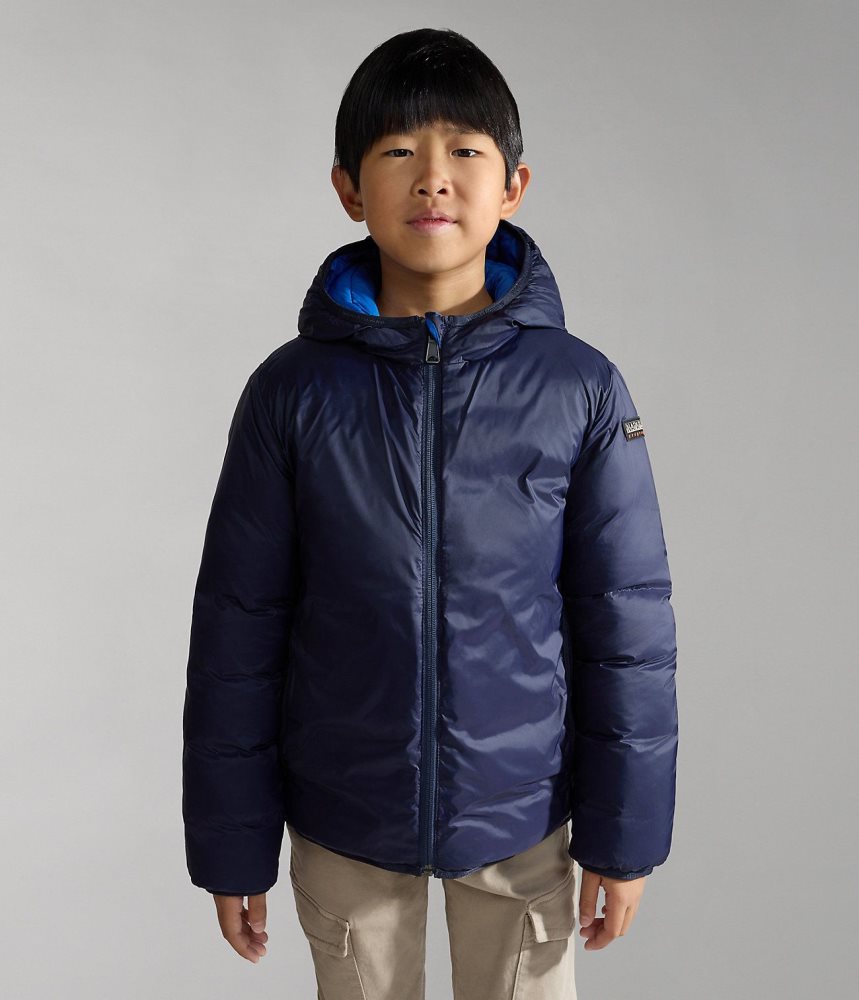 Napapijri Aerons Puffer Jacket (4-16 YEARS) Dječje Puffer Jakna Plave | FUTC-74502