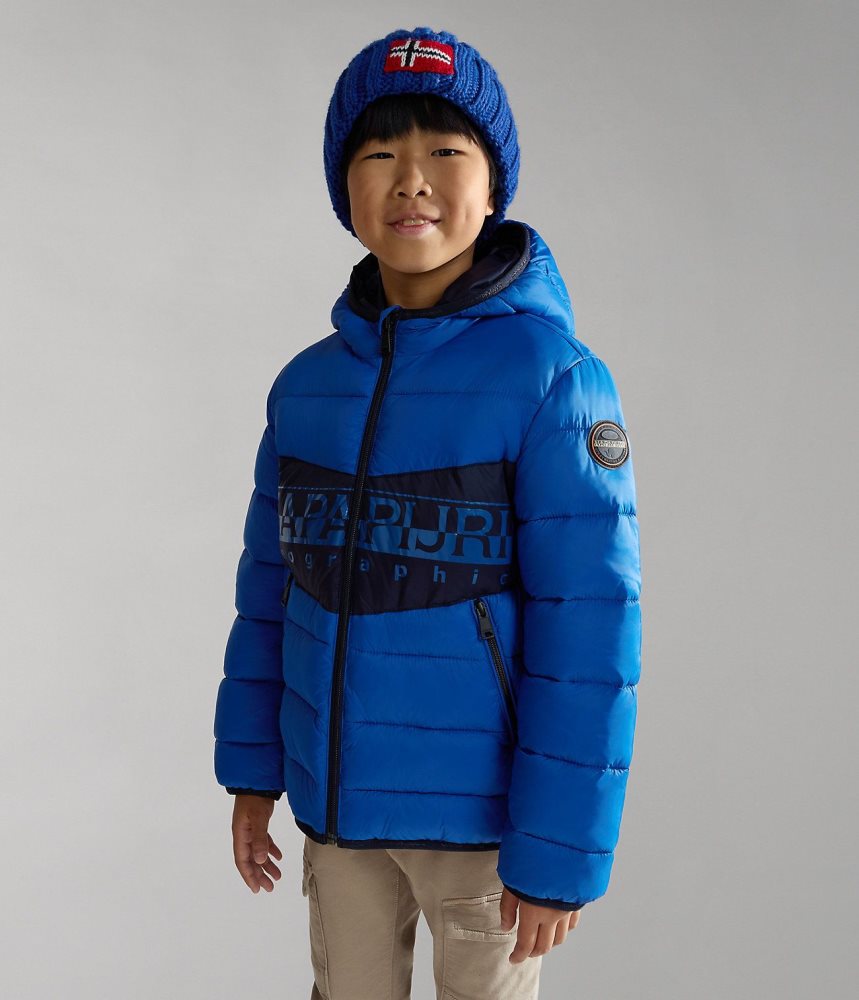 Napapijri Aerons Puffer Jacket (4-16 YEARS) Dječje Puffer Jakna Plave | FUTC-74502