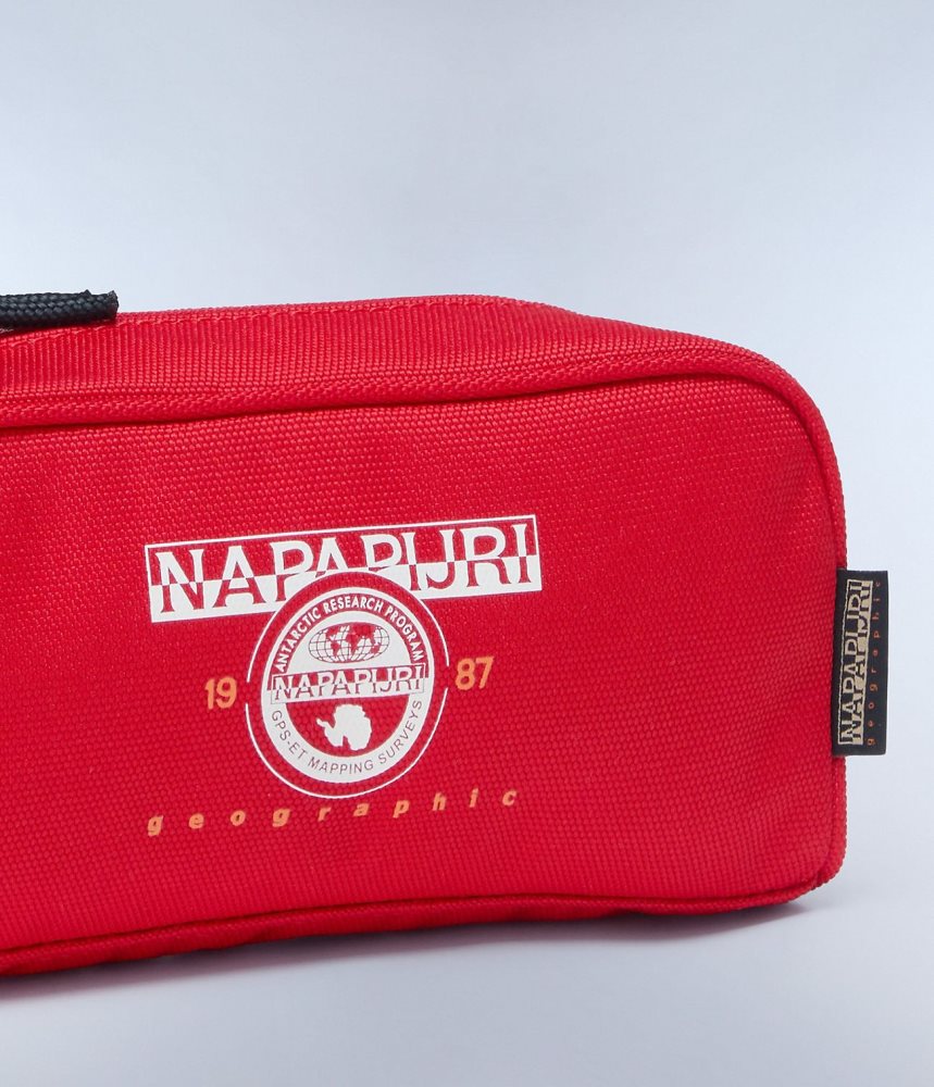 Napapijri Boussine Pencil Case Dječje Mali Novčanici Crvene | PSFK-36840