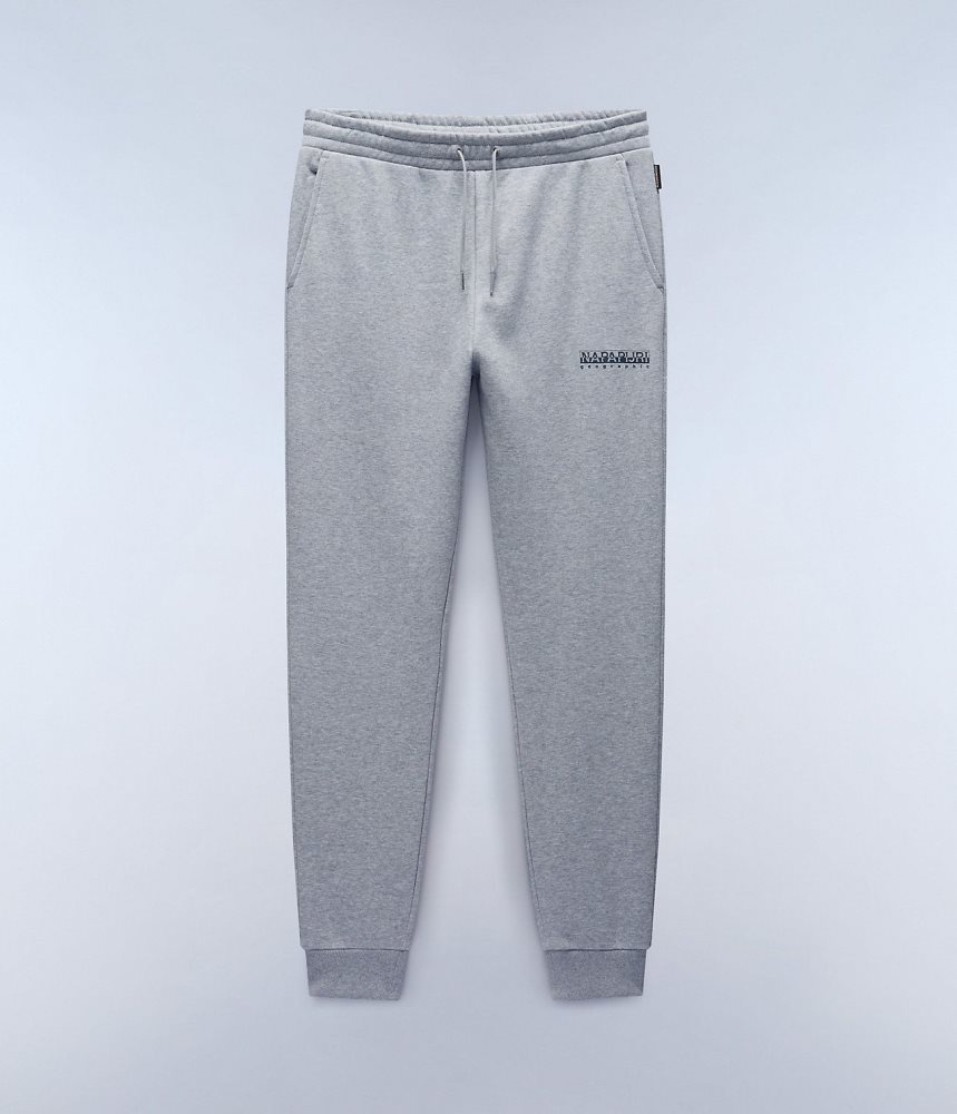 Napapijri Box Logo Joggers Muške Jogger Hlače Sive | QOCZ-02873