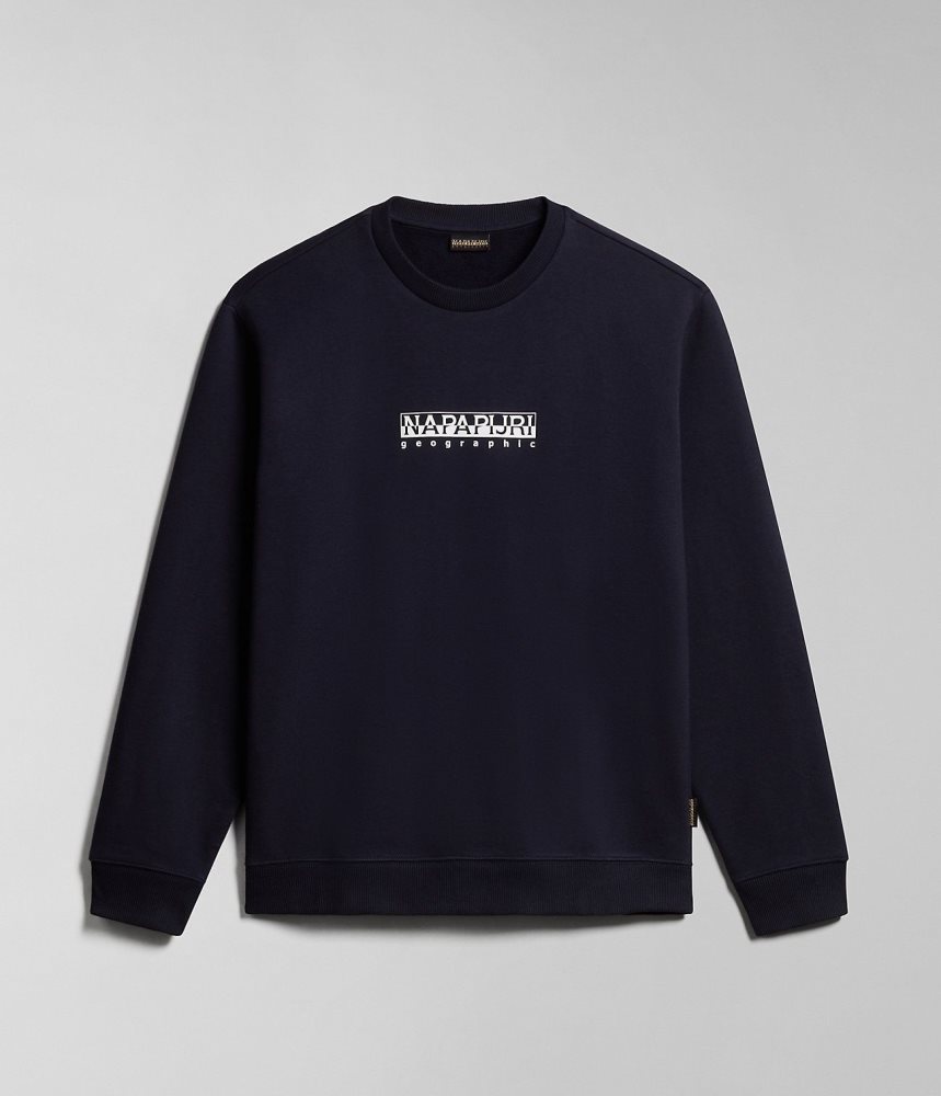 Napapijri Box Sweatshirt Muške Dukserice Tamno Plave | LVXM-24758