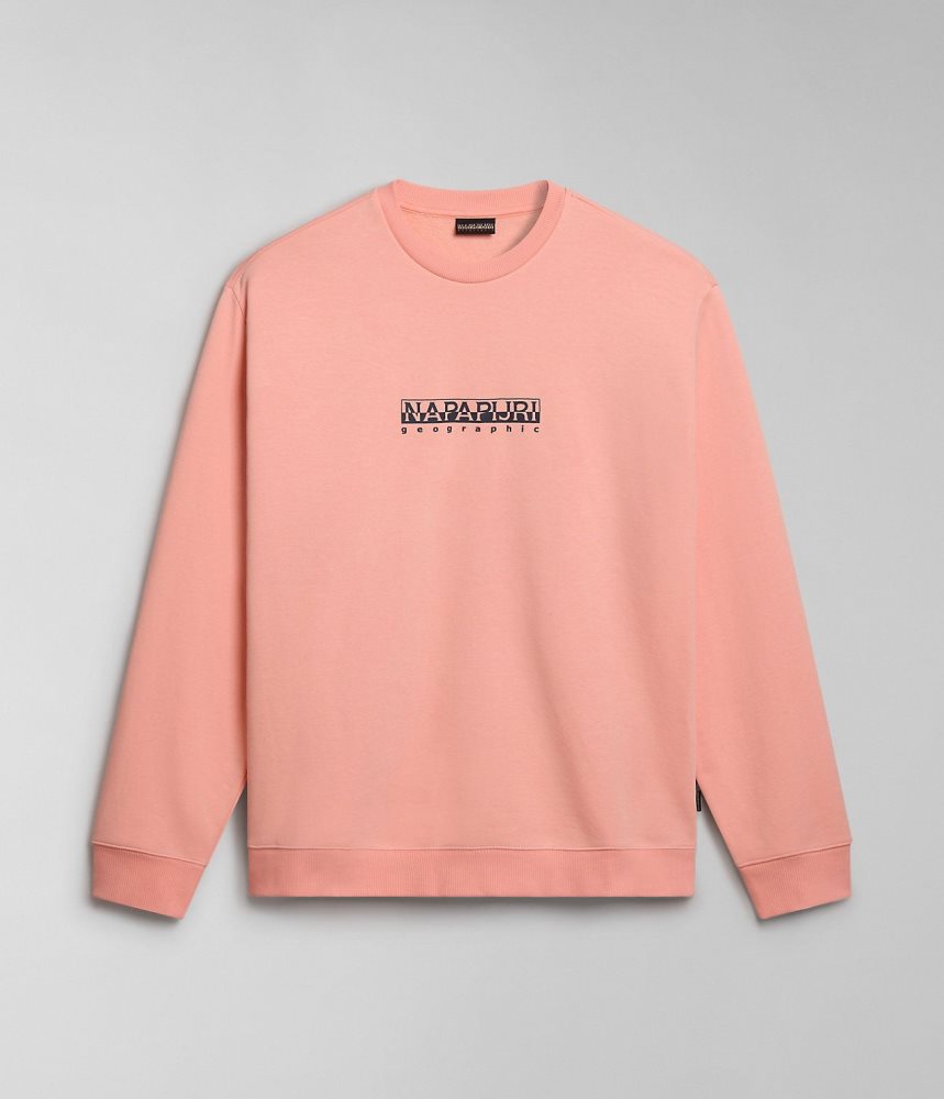 Napapijri Box Sweatshirt Muške Dukserice Roze | LGTV-21578