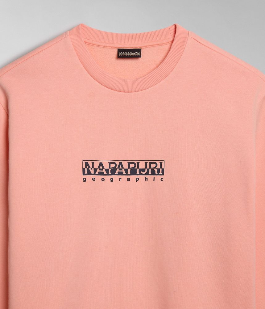 Napapijri Box Sweatshirt Muške Dukserice Roze | LGTV-21578