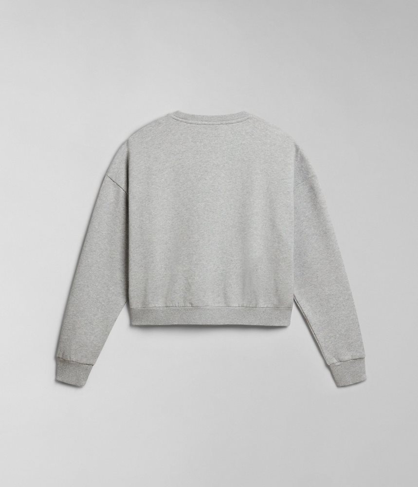 Napapijri Box Sweatshirt Ženske Dukserice Sive | UFAM-54186