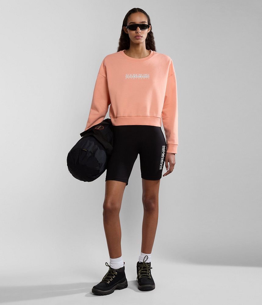 Napapijri Box Sweatshirt Ženske Dukserice Roze | ZICK-76921