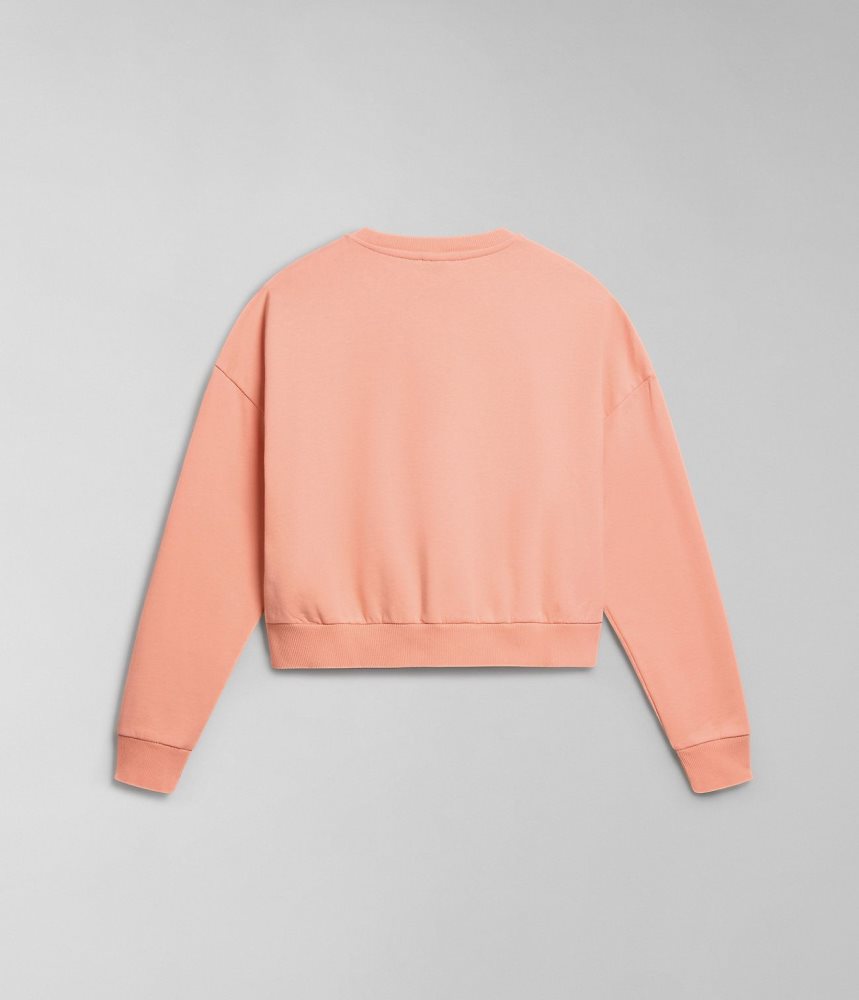 Napapijri Box Sweatshirt Ženske Dukserice Roze | ZICK-76921