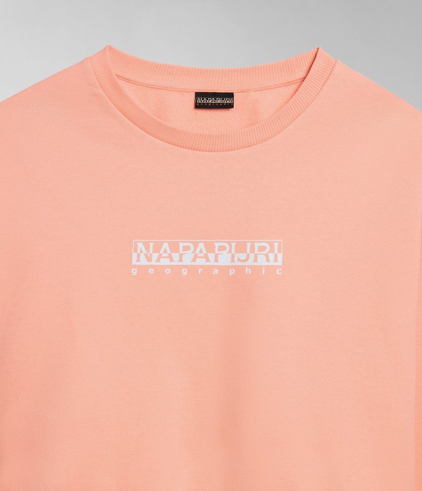 Napapijri Box Sweatshirt Ženske Dukserice Roze | ZICK-76921