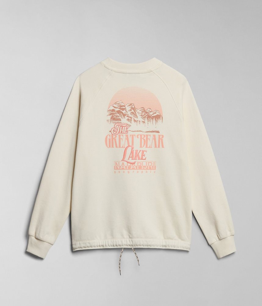 Napapijri Boyd Sweatshirt Ženske Dukserice Bijele | LCBZ-73954