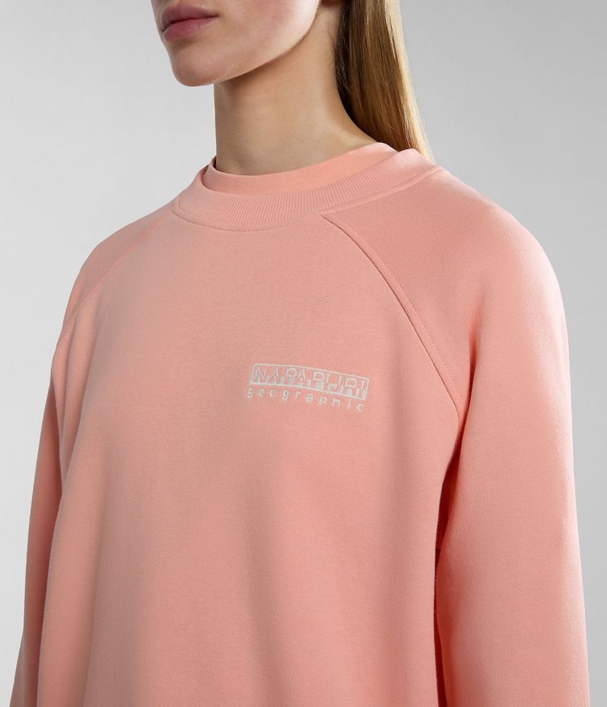 Napapijri Boyd Sweatshirt Ženske Dukserice Roze | YNEF-08172