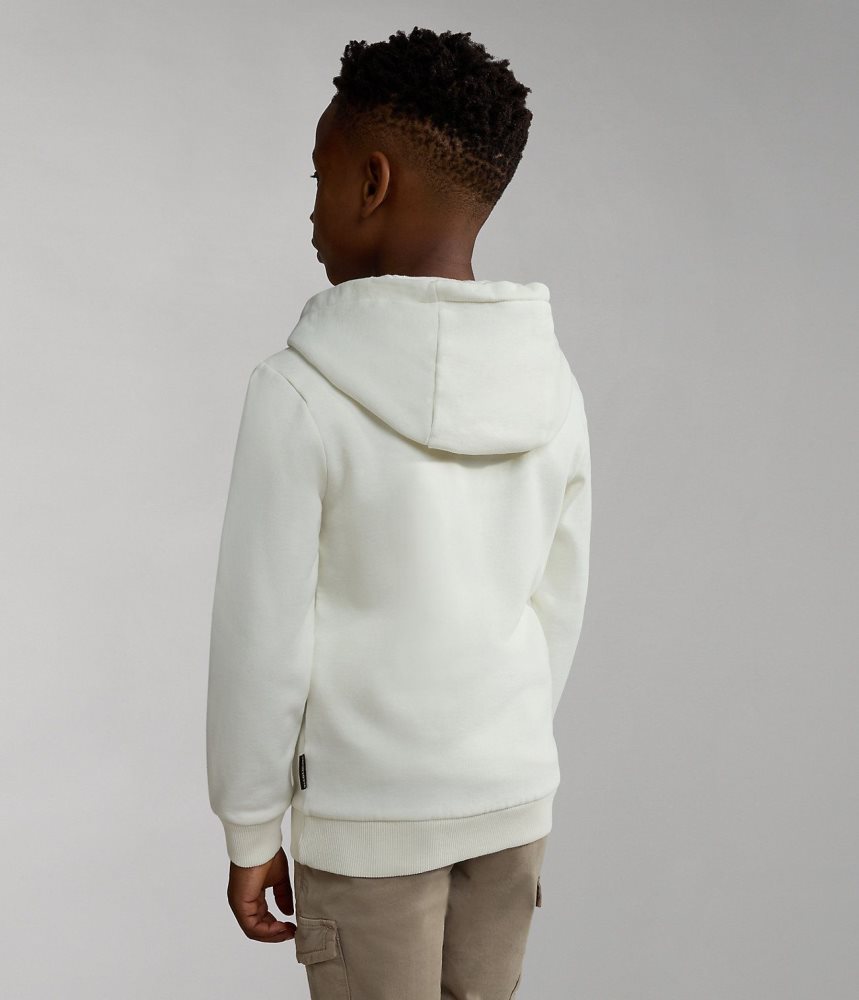 Napapijri Brunt Full-Zip Hoodie (4-16 YEARS) Dječje Dukserice Bijele | AZLG-90861