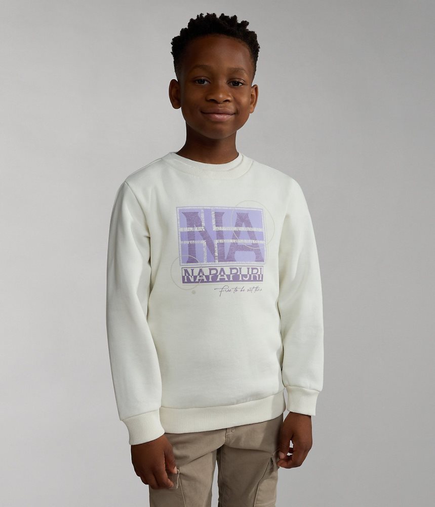 Napapijri Brunt Sweatshirt (4-16 YEARS) Dječje Dukserice Bijele | GJYA-65128