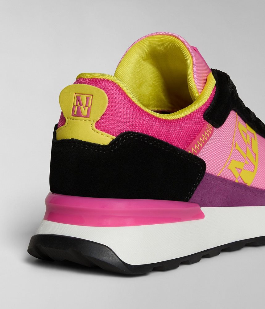 Napapijri Carley Trainers Ženske Tenisice Crne Roze | NWXM-60582