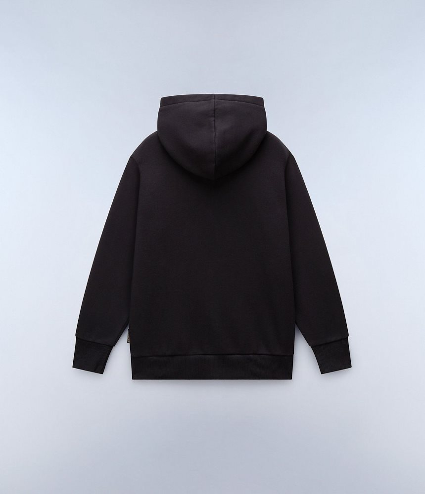 Napapijri Chamois Full-Zip Hoodie (4-16 YEARS) Dječje Majica s Kapuljačom Crne | XKMJ-19087