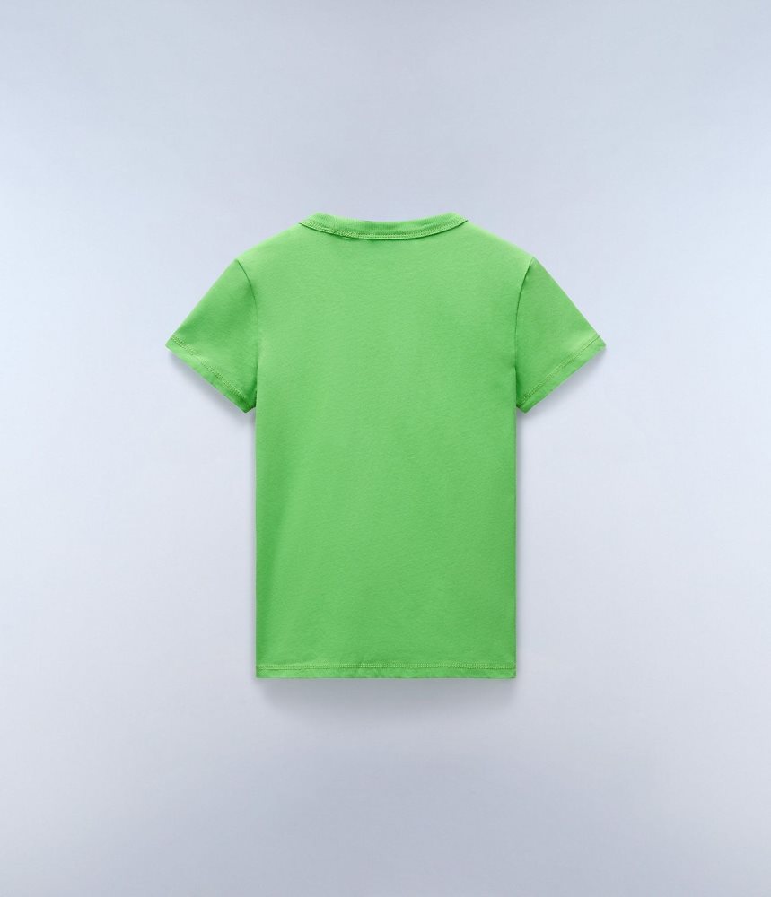 Napapijri Chamois Short Sleeve T-Shirt (4-16 YEARS) Dječje Majice Zelene | EXQN-75216