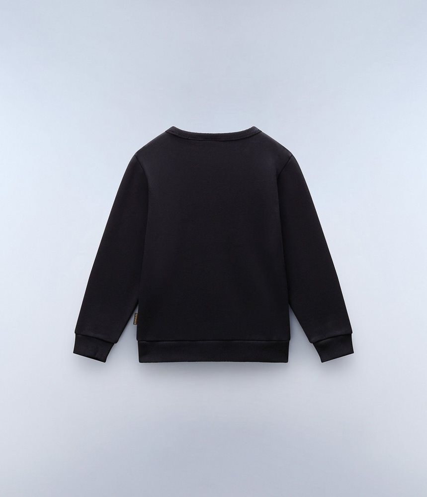 Napapijri Chamois Sweatshirt (4-16 YEARS) Dječje Dukserice Crne | DYHX-67028