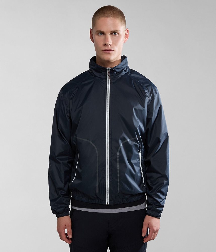 Napapijri Cloudy Windbreaker Muške Lightweight Jackets Crne | QKRJ-54908