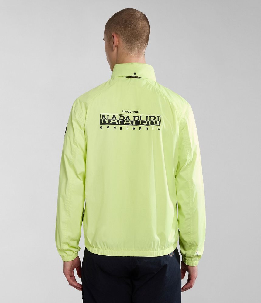 Napapijri Cloudy Windbreaker Muške Lightweight Jackets Žute | OPAF-72560