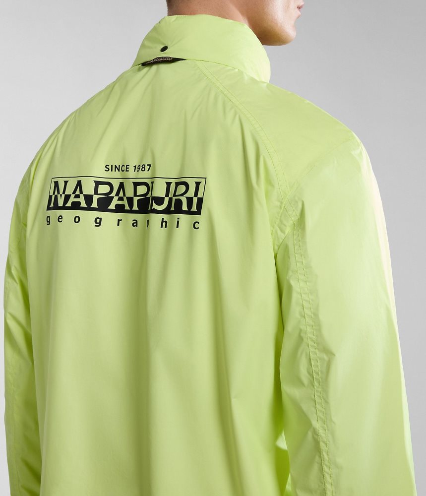 Napapijri Cloudy Windbreaker Muške Lightweight Jackets Žute | OPAF-72560