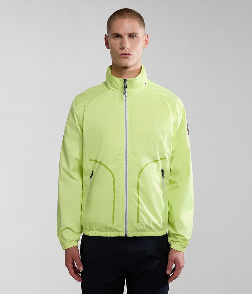 Napapijri Cloudy Windbreaker Muške Lightweight Jackets Žute | OPAF-72560