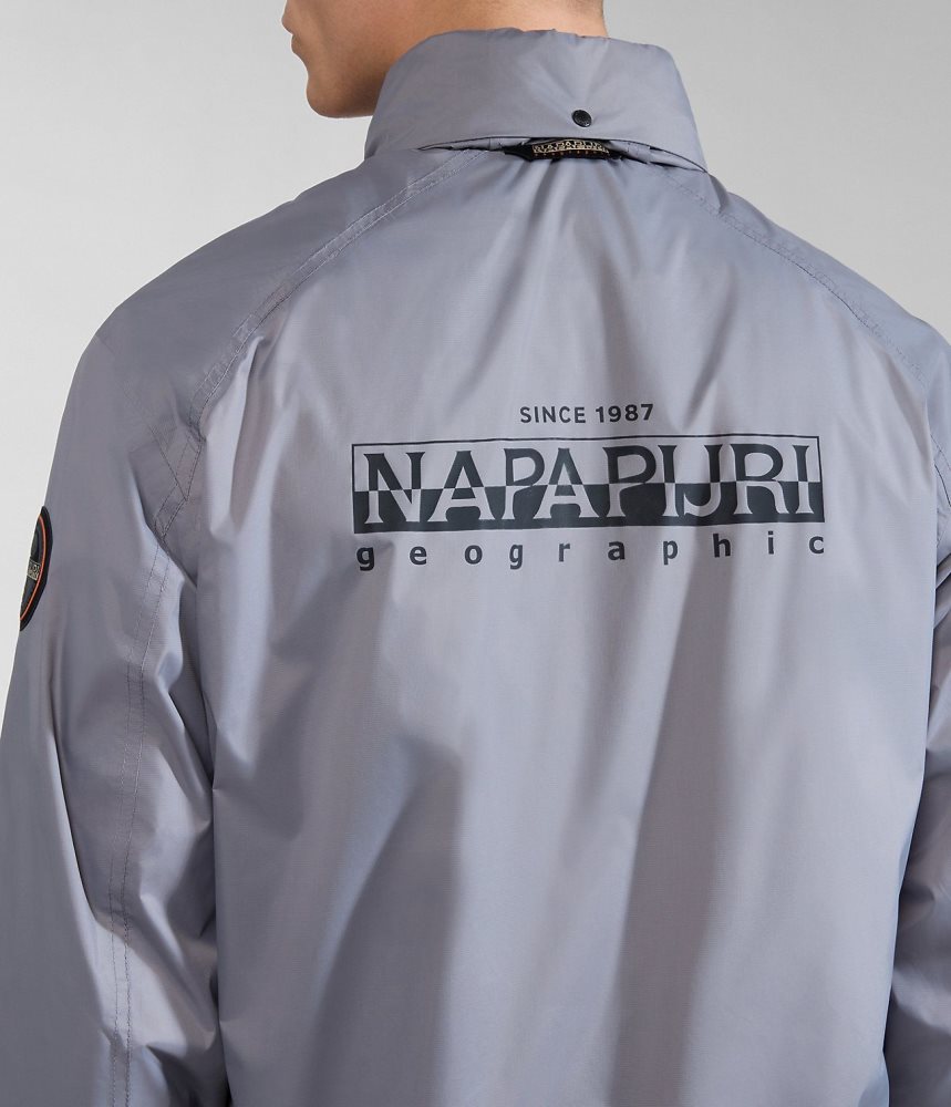 Napapijri Cloudy Windbreaker Muške Lightweight Jackets Sive | FSJR-15803