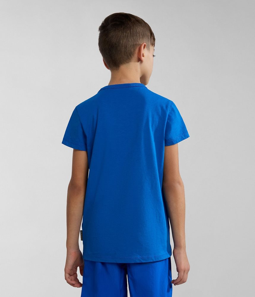 Napapijri Cree Short Sleeve T-Shirt (4-16 YEARS) Dječje Majice Plave | WKBY-21458