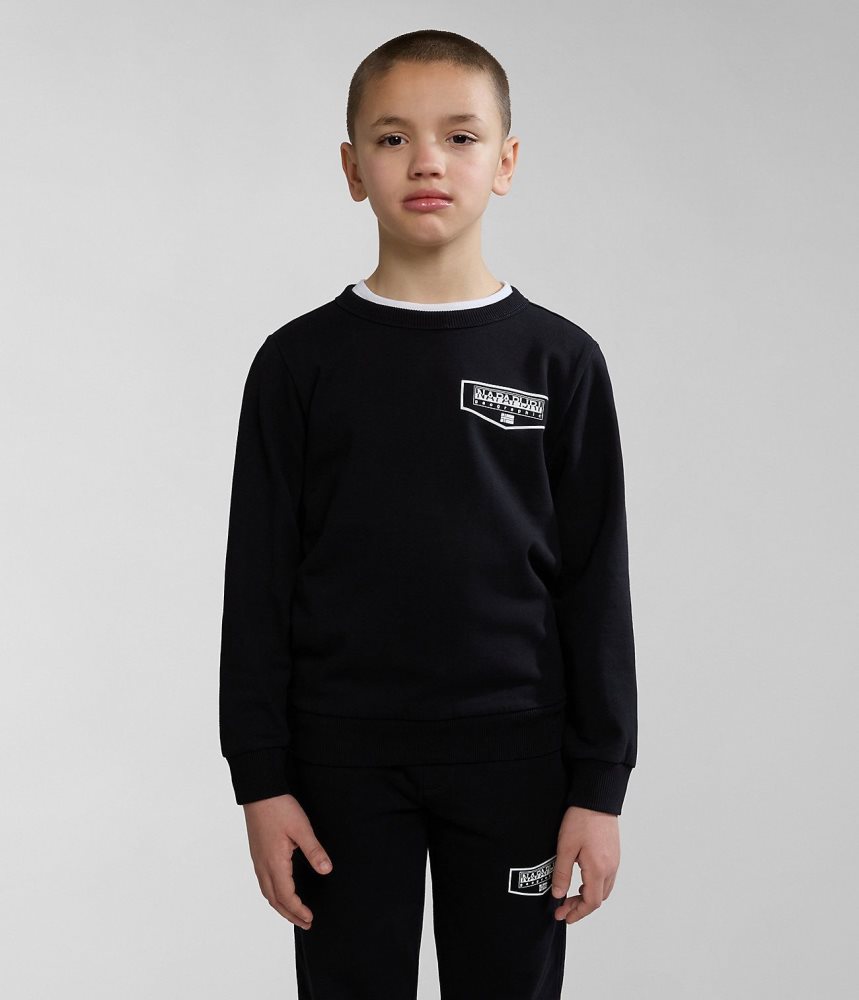 Napapijri Cree Tracksuit (4-16 YEARS) Dječje Jogger Hlače Crne | BCOD-45016