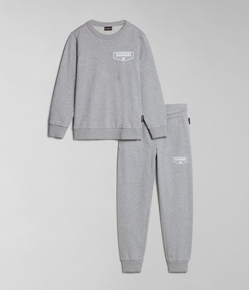 Napapijri Cree Tracksuit (4-16 YEARS) Dječje Trenirke Sive | ALVK-78256