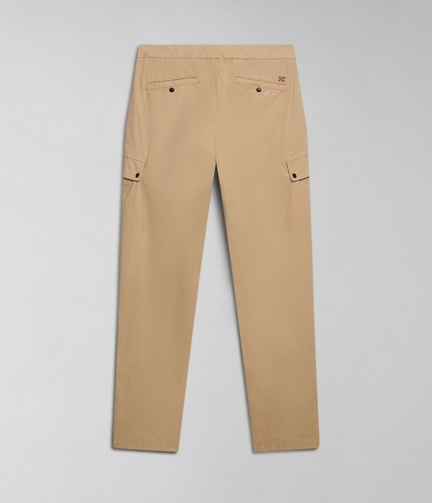 Napapijri Dease Cargo Trousers Muške Cargo Hlače Bež | KQRW-90163