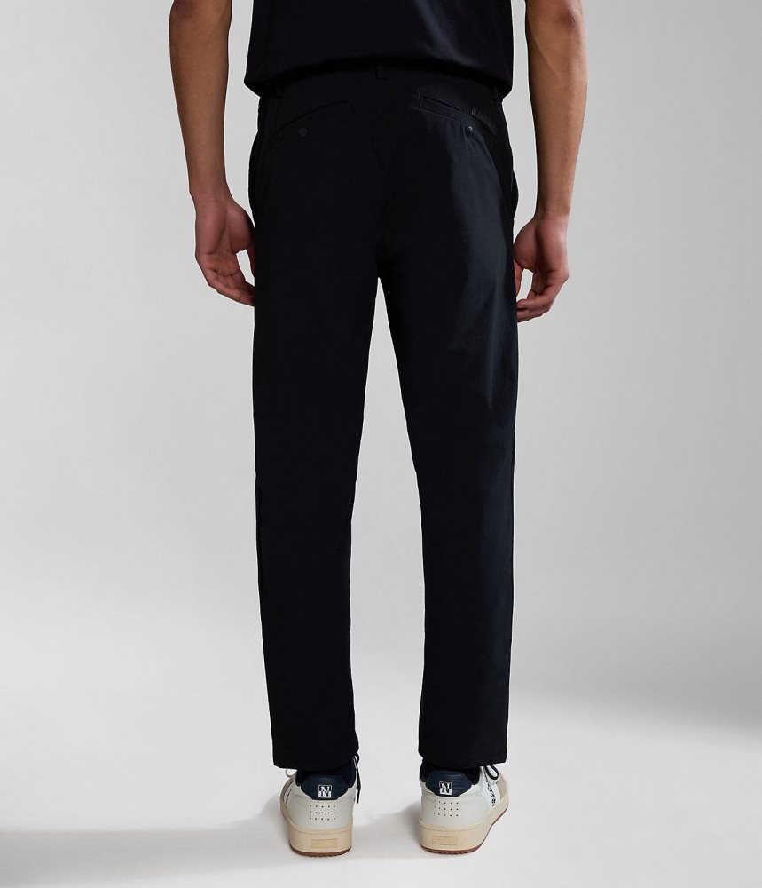 Napapijri Dease Tech Trousers Muške Jogger Hlače Crne | BJLU-73168