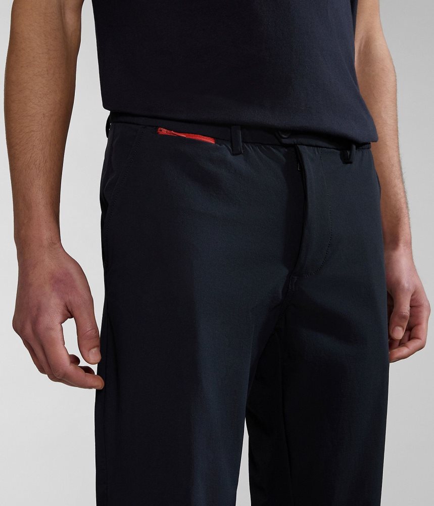 Napapijri Dease Tech Trousers Muške Jogger Hlače Crne | BJLU-73168