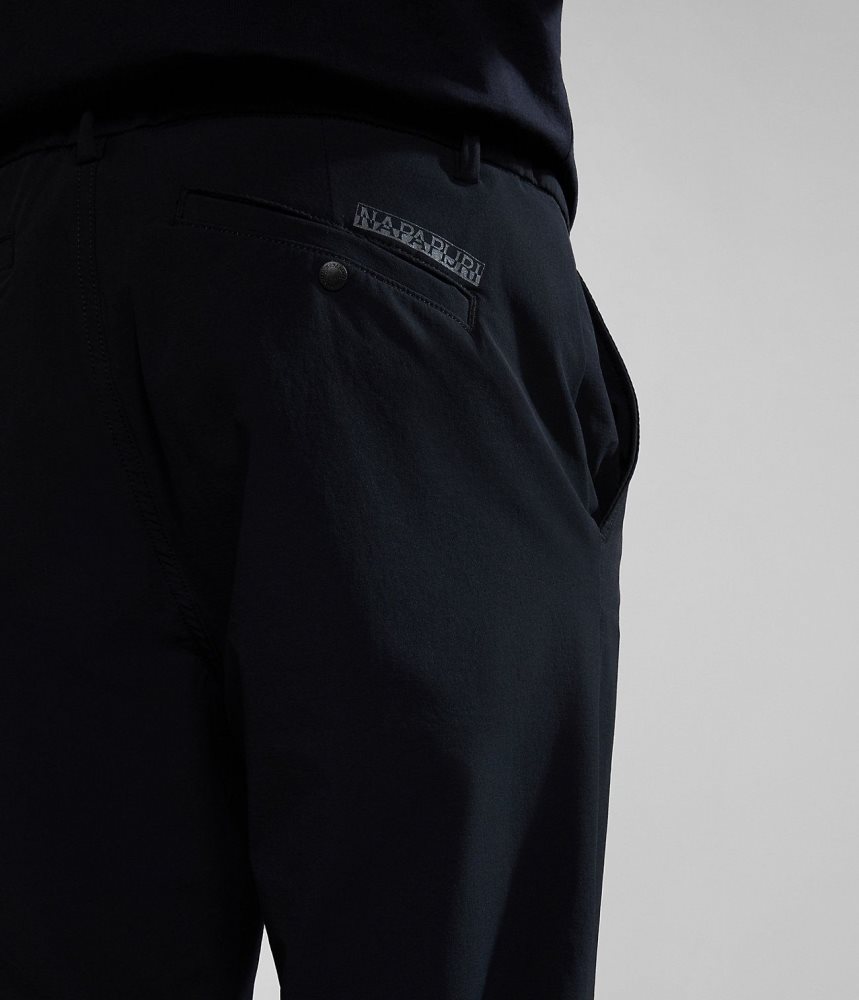 Napapijri Dease Tech Trousers Muške Jogger Hlače Crne | BJLU-73168