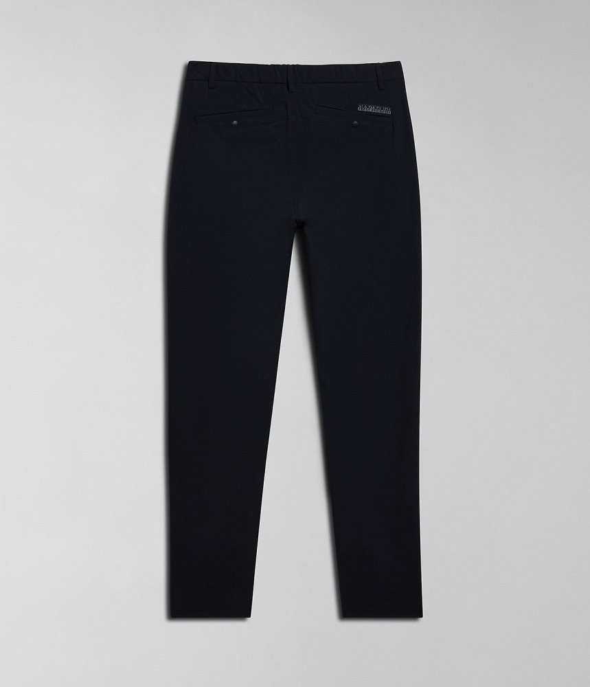 Napapijri Dease Tech Trousers Muške Jogger Hlače Crne | BJLU-73168