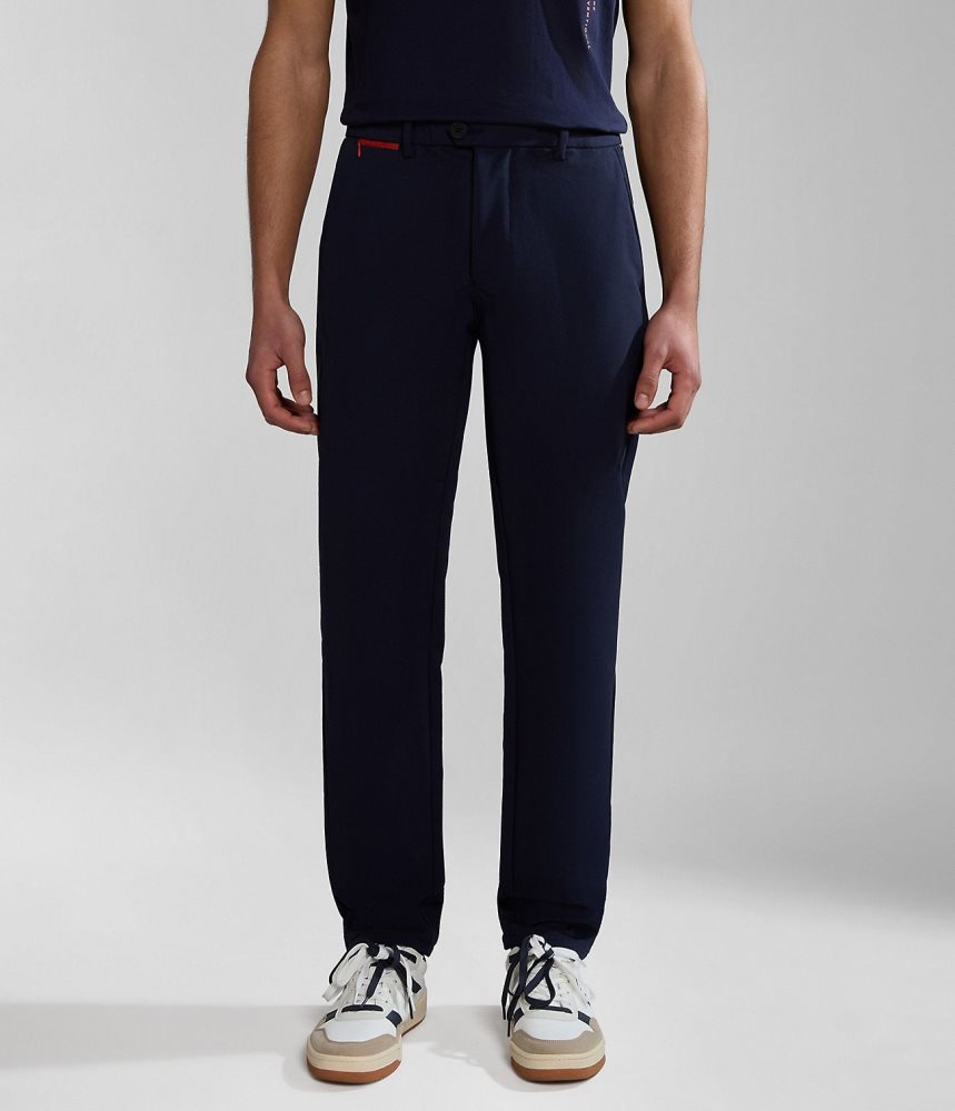 Napapijri Dease Tech Trousers Muške Jogger Hlače Tamno Plave | IKEA-37916