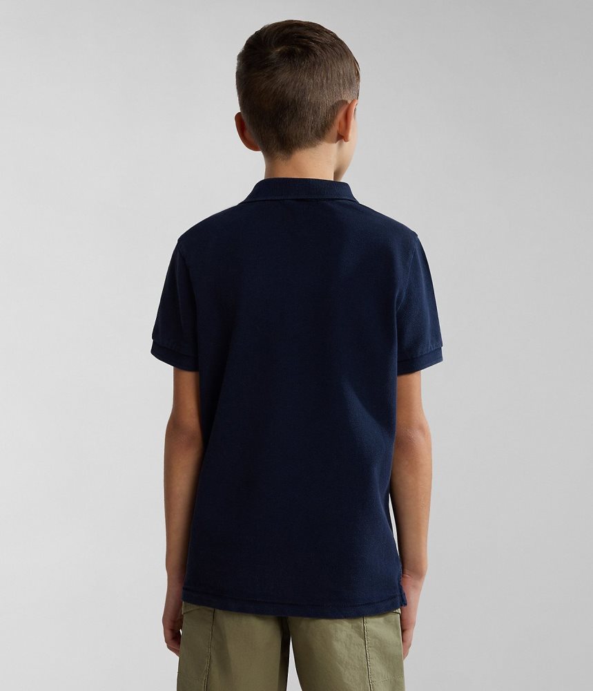 Napapijri Elbas Short Sleeve Polo Shirt (4-16 YEARS) Dječje Polo Majice Tamno Plave | PGCT-41523