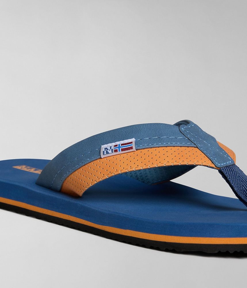 Napapijri Elm Flip-Flops Muške Natikače Tamno Plave | XFMD-09486